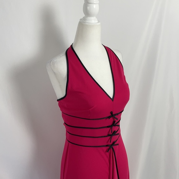 Dusk Women’s Over the Neck Red Maxi Dress Size 7/8 - Picture 6 of 8